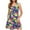 O Multicolor, variant on Summer Dresses Plus Size Holiday Dress for Women Women Dresses Women's Casual Gradient Sleeveless Crewneck Print Dress G Multicolor L