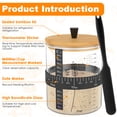 thumbnail image 5 of 51oz Sourdough Starter Jar Glass Food Storage Jar Kit for Sourdough Bread Baking Supplies, 5 of 11