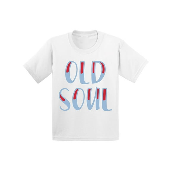 Boys Graphic Tees - Old Soul Funny Retro Shirt for Kids