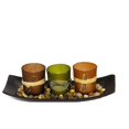 thumbnail image 3 of Natural Candlescape Set, 3 Decorative Candle Holders, Rocks And Tray, 3 of 4