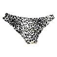 thumbnail image 2 of Victoria's Secret Swim Bling Gold V Hardware Bikini Bottom Black & White Leopard Print Size X-Large NWT, 2 of 2