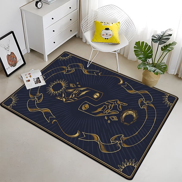 Alfombra mágica de astrología eotérica, escala de justicia para sala de estar, Camping, Picnic, objetos alienígenas, esterilla de Yoga antideslizante60x90cm (23x35 pulgadas)60x90cm (23x35 pulgadas) zhangmengya unisex
