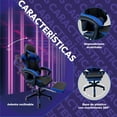 thumbnail image 4 of Silla Gamer Escritorio Ergonómica Reclinable Con Descansa Pies azul Grande Titano TT-SGCRP, 4 of 7