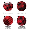 thumbnail image 4 of Alex Vando Plaid Flannel Shirts for Women Long Sleeve, Oversized Womens Casual Flannel Button Down Shirts Blouses Tops,RedBlack XXL, 4 of 6