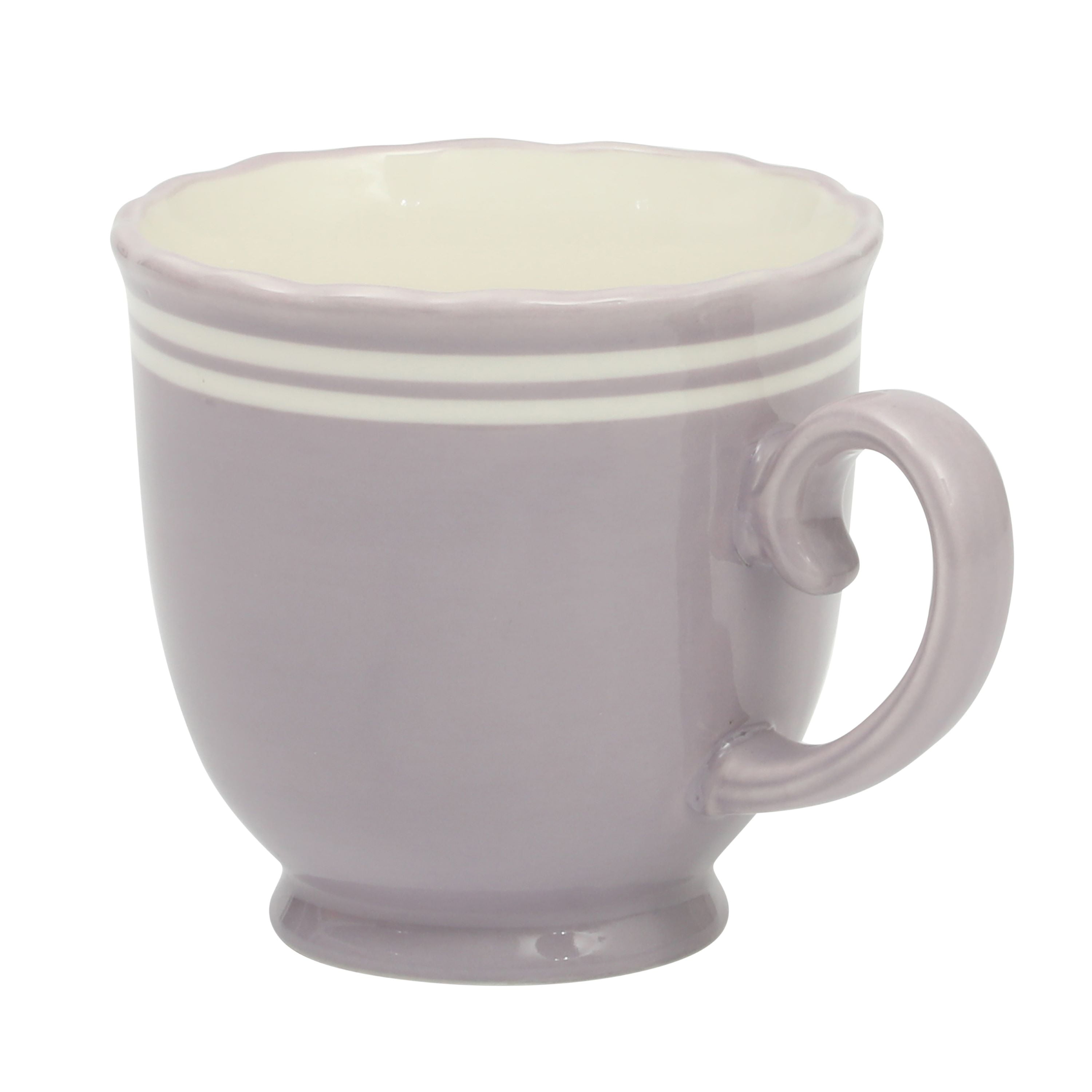 The Pioneer Woman Ainsley Ceramic Mug Set, Iris, 4-Pack