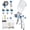 Silver, variant on LVLP Air Kit with 1.3/1.5/1.7mm Nozzle & Air Regulator,Automotive Sprayer, for & House DIY Painting