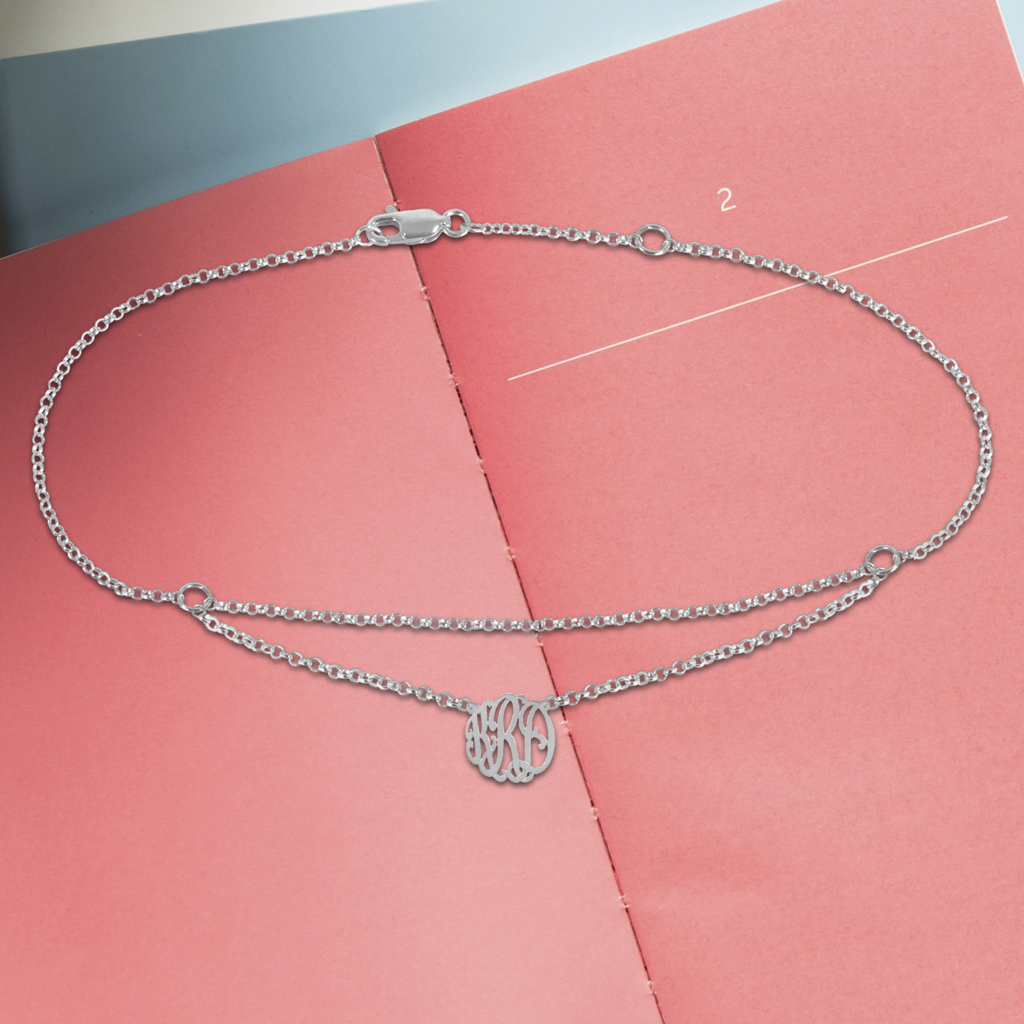 Personalzied Floating Monogram Anklet