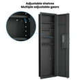 thumbnail image 5 of Furvclv 53.15" Wall Safe Between The Studs, Hidden Electronic Safe Deposit Box With Dual Alarm Function & Adjustable Shelves For Business Cash Drops Home Safety, 5 of 9