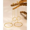 thumbnail image 5 of Dangle Earrings for Women- 14K Gold Plated Butterfly Heart Star Hoop Chain Tassel Design Long Dangle Earrings, 5 of 5