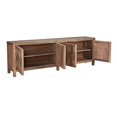 thumbnail image 3 of Pemberly Row Contemporary 4-Door Pine Wood Sideboard in Natural Brown, 3 of 11