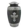 thumbnail image 5 of Honorary Memorials Dark Marble Sacred Cross Cremation Urn for Human Ashes - Handmade Cremation Urn - Adult Size Burial Urn - Velvet Bag for Urn Included, 5 of 6