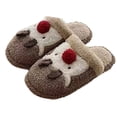 thumbnail image 6 of Agkizg Womens Fuzzy Slippers, House Slippers, Multi Size Decorative Fuzzy Lined House Slippers Warm Plushes Comfortable Indoor Winter Slippers, 6 of 7