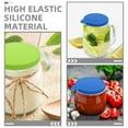 thumbnail image 3 of STRANDCHIC 6-Pack Assorted Color Silicone Jar Lids for Cans, Yogurt Bowls, Water Bottles, and Food Storage Covers, 3 of 7