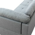 thumbnail image 6 of Aukfa 103" Sectional Sofa with Storage Ottoman, L Shape Couch for Living Room, Left Facing Chaise, Linen, Gray, 6 of 11