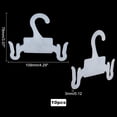 thumbnail image 2 of 10Pcs Plastic Shoes Tied Hangers White 78x109x3mm, 2 of 6