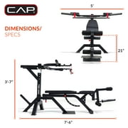 CAP Full-Body Plate Loaded Adjustable Flat, Incline, Squat Leverage Gym Machine