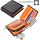 thumbnail image 3 of Cartera de hombre. Negro con naranja, 3 of 5