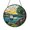 Acrylic 3.5 Inch, variant on Stained Glass Sailboat Sunset Window Decor, Scenic Coastal Art Panel for Relaxing Nature Inspired Interiors