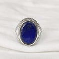 thumbnail image 3 of Lapis Lazuli Mans Ring, Natural Afghani Lapis Lazuli, Silver Jewelry, 925 Silver Ring, Birthday Gift, Heavy Mens Ring, Arabic Design, Ottoman Style Ring, Christmas, Turkey Mens Signet Ring, 3 of 5