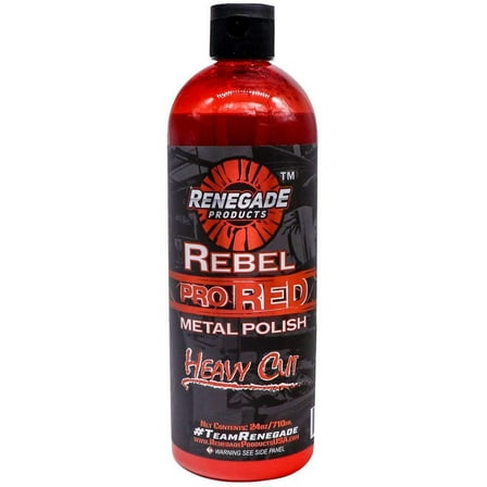 Renegade Products USA Rebel Pro Red Liquid Metal Polish 24 Oz Bottle