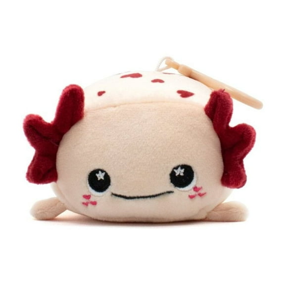Moosh-Moosh Official 4 inch Cael the Axolotl Valentine's Day - Child's Ultra Soft Clip-On Plush Toy