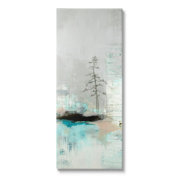 Stupell Industries Collaged Tree Abstract Nature Painting Gallery Wrapped Canvas Print Wall Art, Design by Ruth Fromstein