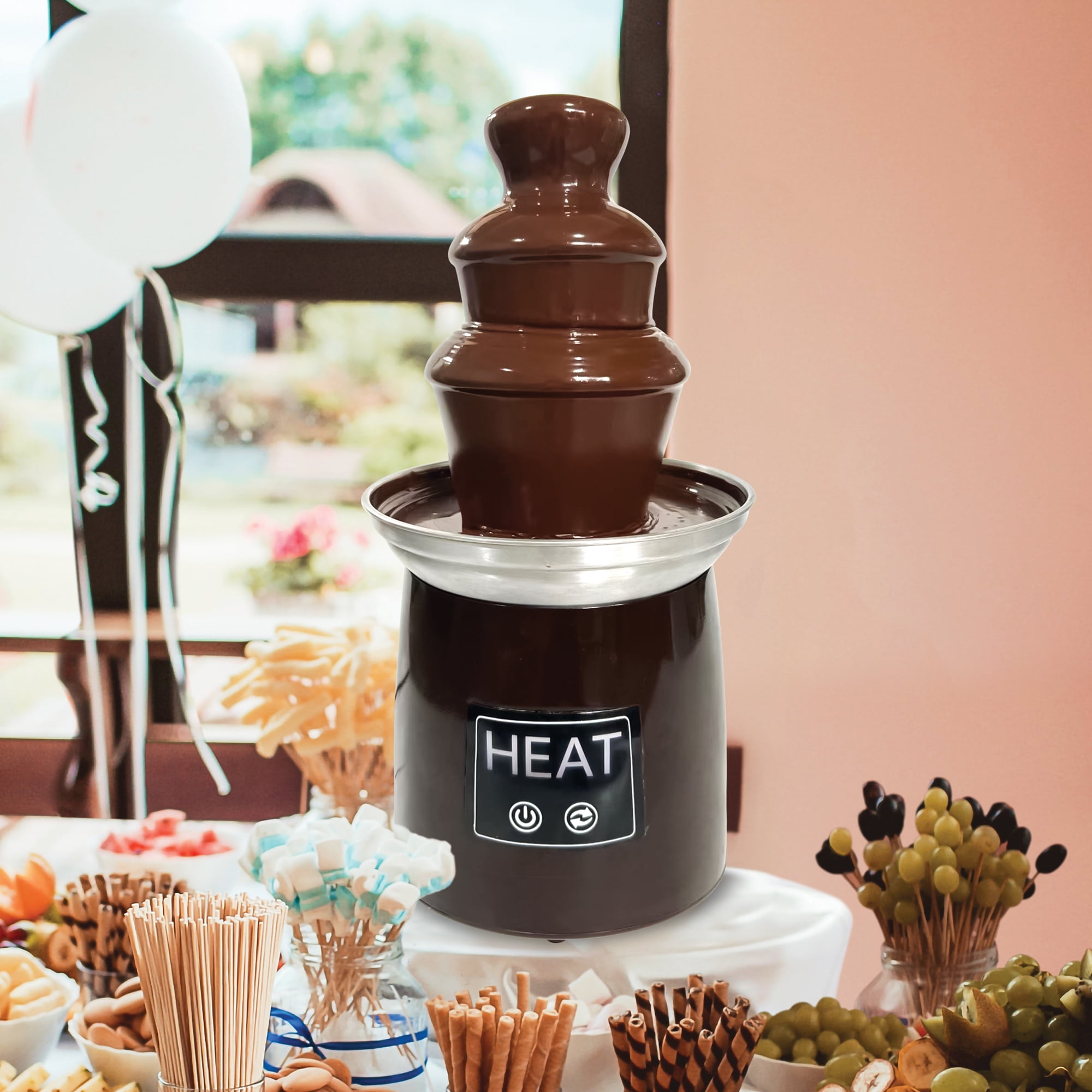 Free Shipping! Way To Celebrate Chocolate Fountain 3-Tier Compact