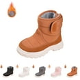thumbnail image 6 of XXWXYD Boots Girls and Boys Children's Casual Shoes Mesh Soft Sole Breathable Sports Short Boots for Fashion Classic Comfortable Shoe(3-3.5 Years,Brown), 6 of 7