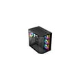 thumbnail image 2 of DIYPC ARGB-N3-BK Black USB3.0/ Type C Tempered Glass E-ATX /ATX Gaming Computer Case w/ 3 x Tempered Glass Panel and 4 x ARGB PWM Fans (Pre-Installed). Support  BTF Back Plug MB, 2 of 15