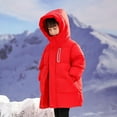 thumbnail image 4 of KyCheLot Boys Girls Winter Coats Thick Warm Solid Color Casual Zip up Windproof Long Sleeve Hoodie Jackets 4-14 Years, 4 of 5