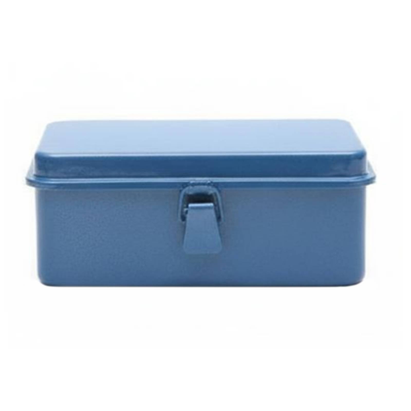 predolo Metal Toolbox Multi-Purpose Metal Tool Storage Heavy Duty Portable Tool Chest for DIY Enthusiasts, Mechanics, Car, Garage, Job Site, Blue, 190 Mini