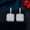 Silver Plated, variant on Dazzling Square Cut Cubic Zirconia Women Dangle Drop Earrings 925 Silver Jewelry