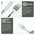 thumbnail image 5 of ACDANC Disposable Tableware Silver Plastic Silverware Utensils Cutlery Dinnerware 10 Sets, 5 of 6