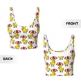 thumbnail image 5 of Picia Rubber Duck Chicken Bird Sports Bra for Women,Padded Strappy Sports Bras Medium Support Yoga Bra with Removable Cups,Running Yoga Bra-Small, 5 of 9