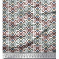 thumbnail image 1 of Soimoi Polyester Crepe Fabric Ikat Kilim Fabric Prints by Yard 42 Inch Wide, 1 of 1