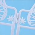 thumbnail image 3 of Border Decorative Frame Edge Board Decoration 5 Pack White Ornamental Non-digging Spikes Garden Plastic Guide Rail Fence, 3 of 13