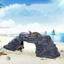 HEMOTON Tortoise Rocks Aquarium Decoration Landscape Ornament for Reptile Tank and Terrarium