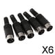 thumbnail image 1 of Conector de Audio Jack Macho de 6xDIN Mini Pin para Teclado/ratón DIY de 3 Pines 6 piezas, 1 of 8