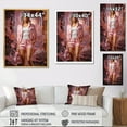 thumbnail image 4 of Designart "Stylish Denim Woman" Fashion Floater Framed Wall Art Living Room, 4 of 5