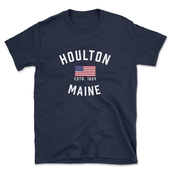 Houlton Maine Patriot Men's Cotton T-Shirt