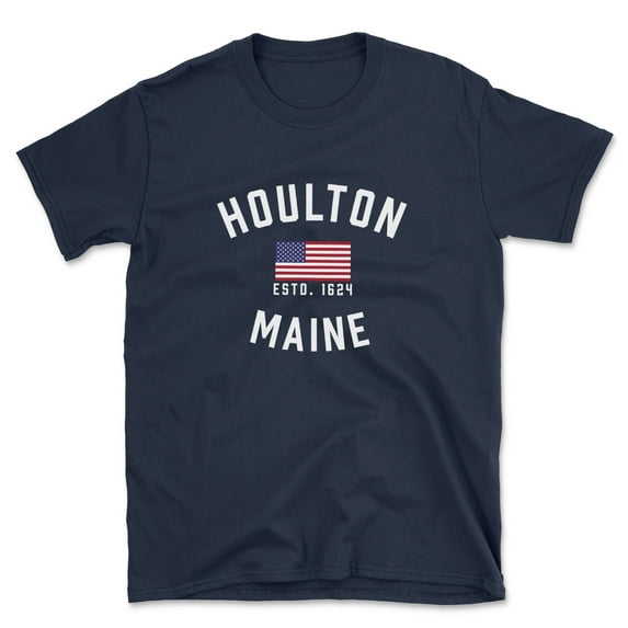 Houlton Maine Patriot Men's Cotton T-Shirt