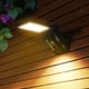 thumbnail image 2 of Advancent ABS PC Luz de pared con energía solar Desmontable Recargable Funciona con IP65 Detección de movimiento a prueba de agua Lámpara de Iluminación y accesorios Blanco 6000K Advancent HA073290-02, 2 of 6