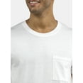 thumbnail image 4 of Athletic Works Men's and Big Men's Cotton Pocket Tee, Sizes XS-5XL and Tall Sizes, 4 of 9