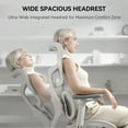 thumbnail image 6 of SIHOO Doro S100 Ergonomic Office Chair - with Dual Dynamic Lumbar Support, 5-Level Adjustable Backrest, 4D Coordinated Armrests, 135-degree Max. Recline Angle White, 6 of 13
