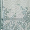 thumbnail image 3 of Rideau en Panneau de Dentelle Transparent Rideau de Cuisine Foulard de Rideau Bleu 137x61 cm, 3 of 8