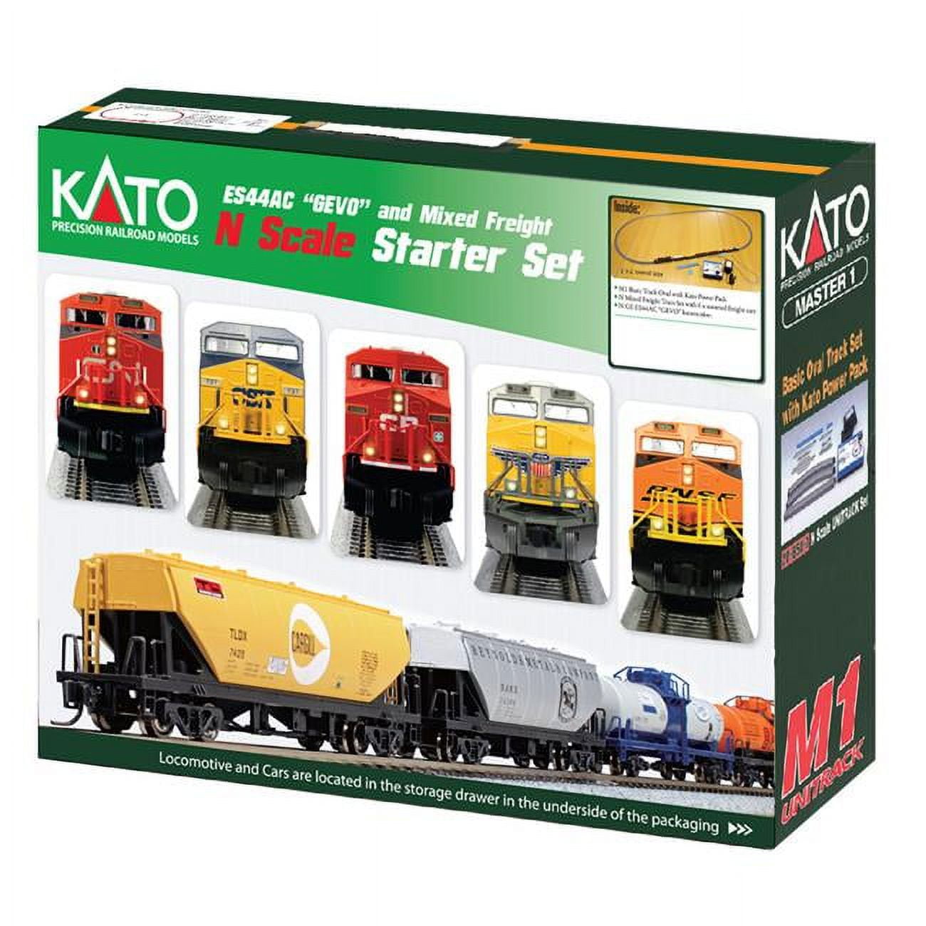 Kato USA, Inc. N F40PH Commuter Starter Set, Metra