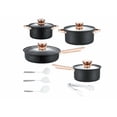 thumbnail image 1 of Batería De Cocina Conjunto De 12 Cazuelas Xtellar negro Con Revestimiento Antiadherente, 1 of 4