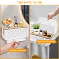 thumbnail image 5 of Solid Wood Wall-Mounted Paper Towel Holder with Lid – C-Fold, Z-Fold, Trifold Dispenser for Bathroom & Kitchen，White, 5 of 6