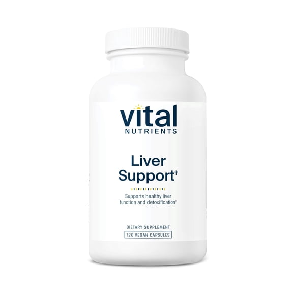 Vital Nutrients Liver Support Milk Thistle and Curcumin | Vegan Supplement | Herbal Combination to Support Healthy Liver Function | Gluten, Dairy and Soy Free | 120 Capsules