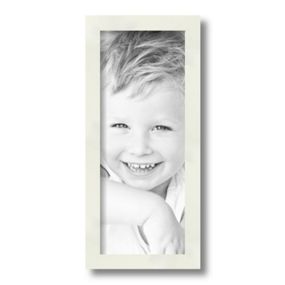 ArtToFrames 6x15 inch White Picture Frame, White 6" x 15" Wood Poster Frame (WOM-5140) 1234